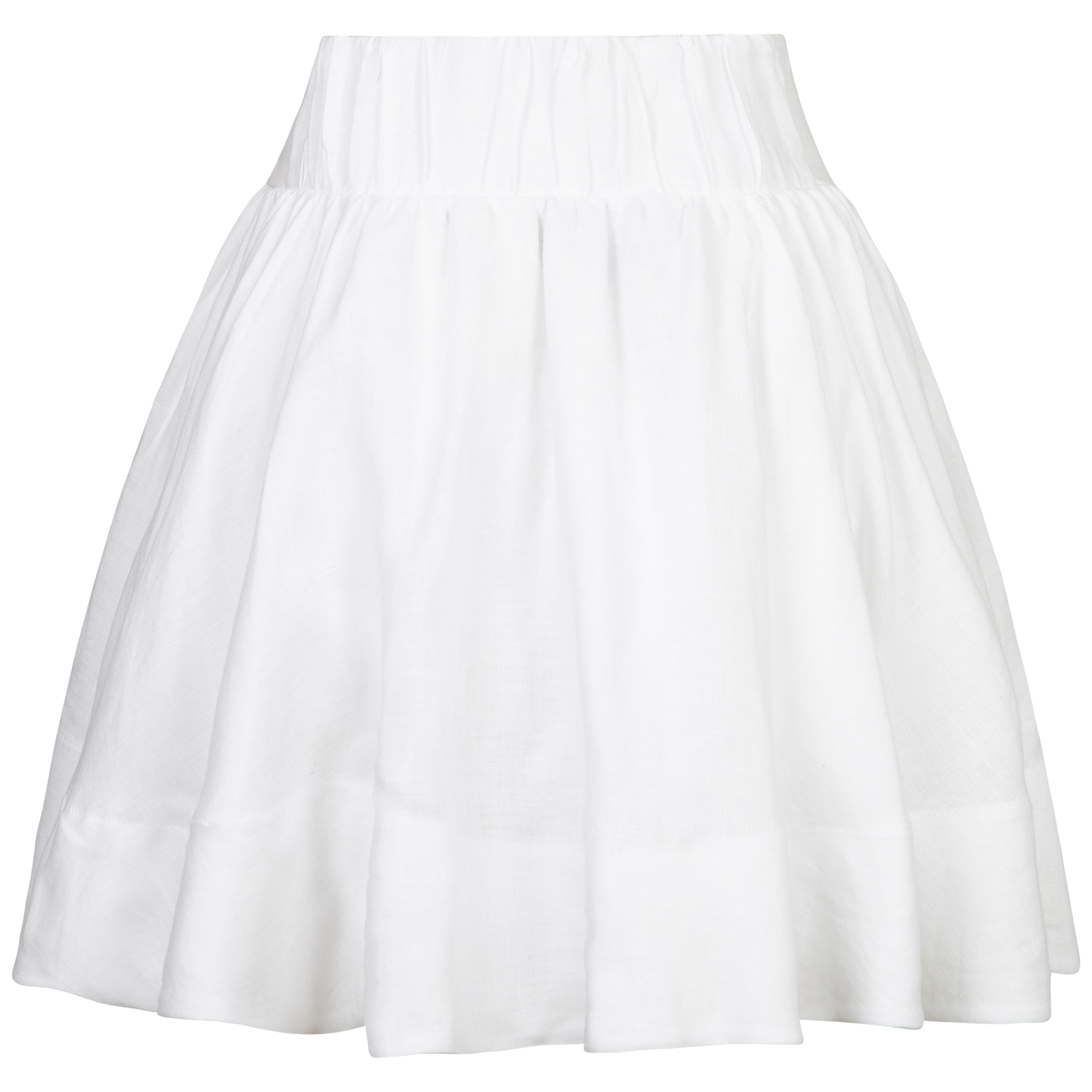 Anett Linen Skirt - White