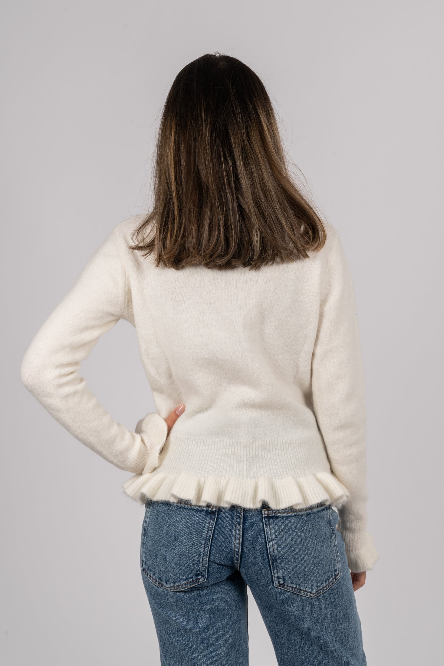 Valeria Alpaca Sweater - Ivory
