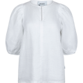 Anna Linen Top - White