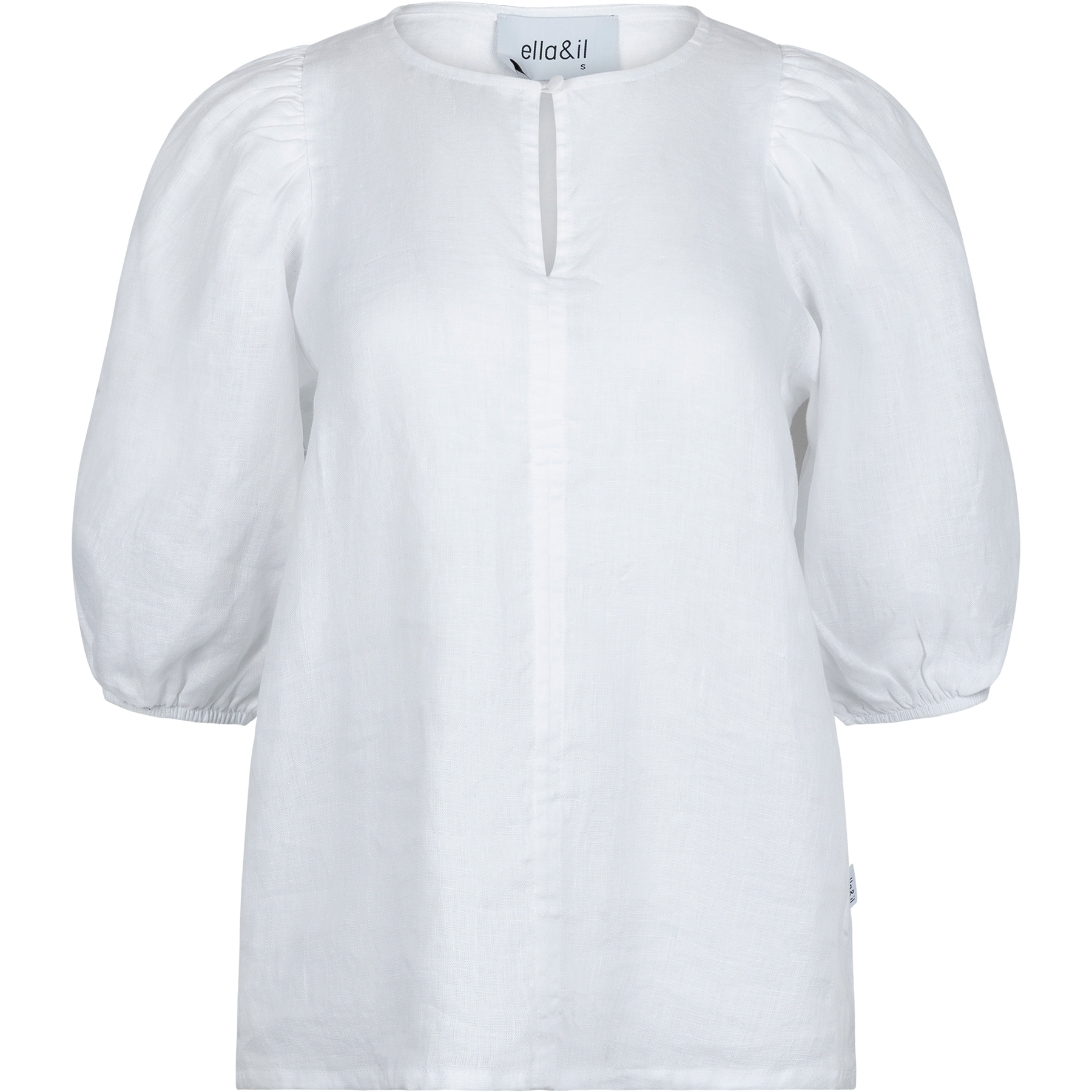 Anna Linen Top - White