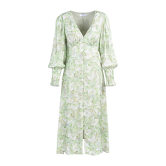 Ulrikke Dress - Green AOP