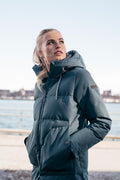 Mellow Vattert Parkas - Blågrå - Twentyfour - Jakker - VILLOID.no