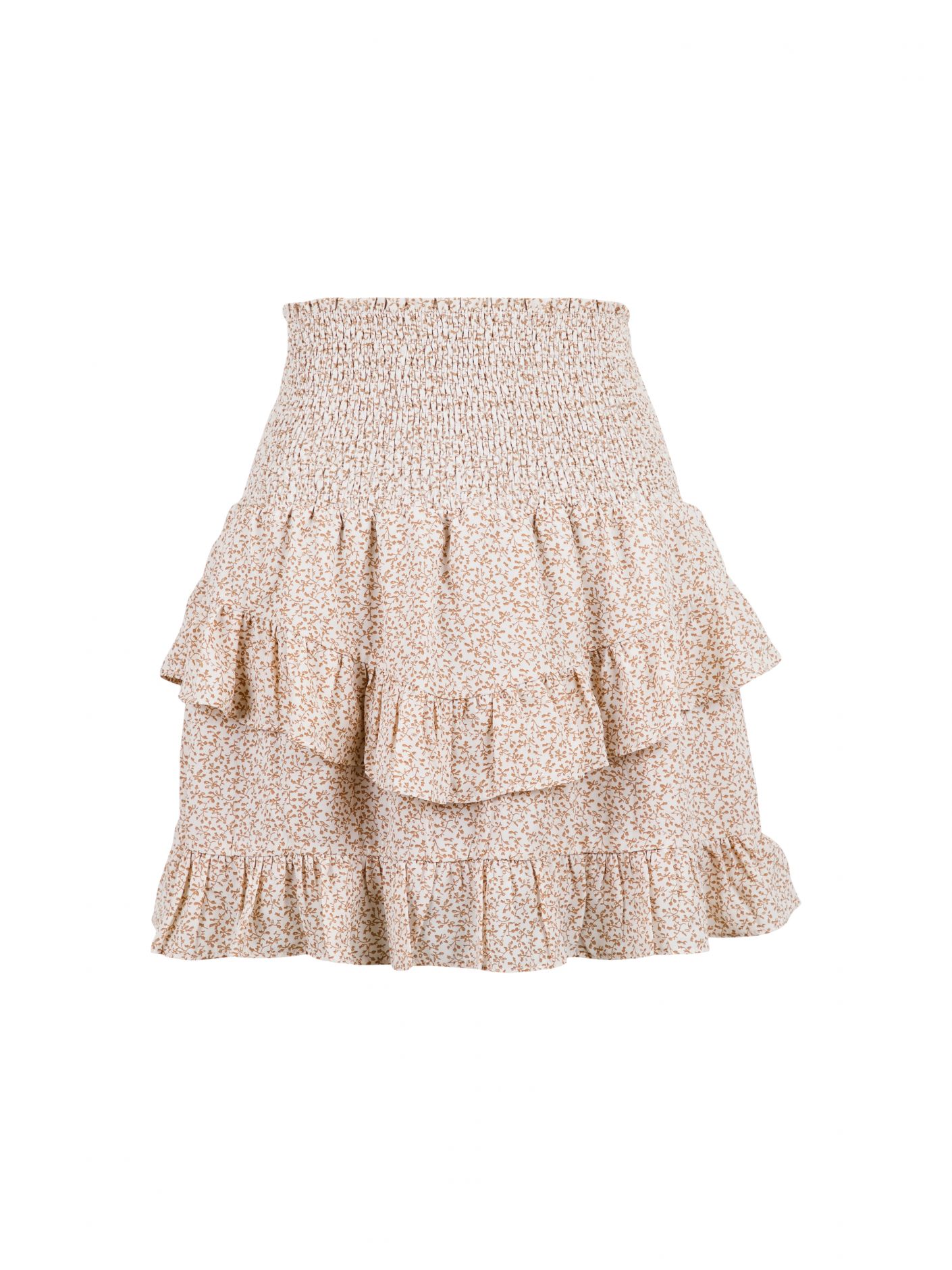 Line Mini Tapestry Skirt - Creme - Neo Noir - Skjørt - VILLOID.no