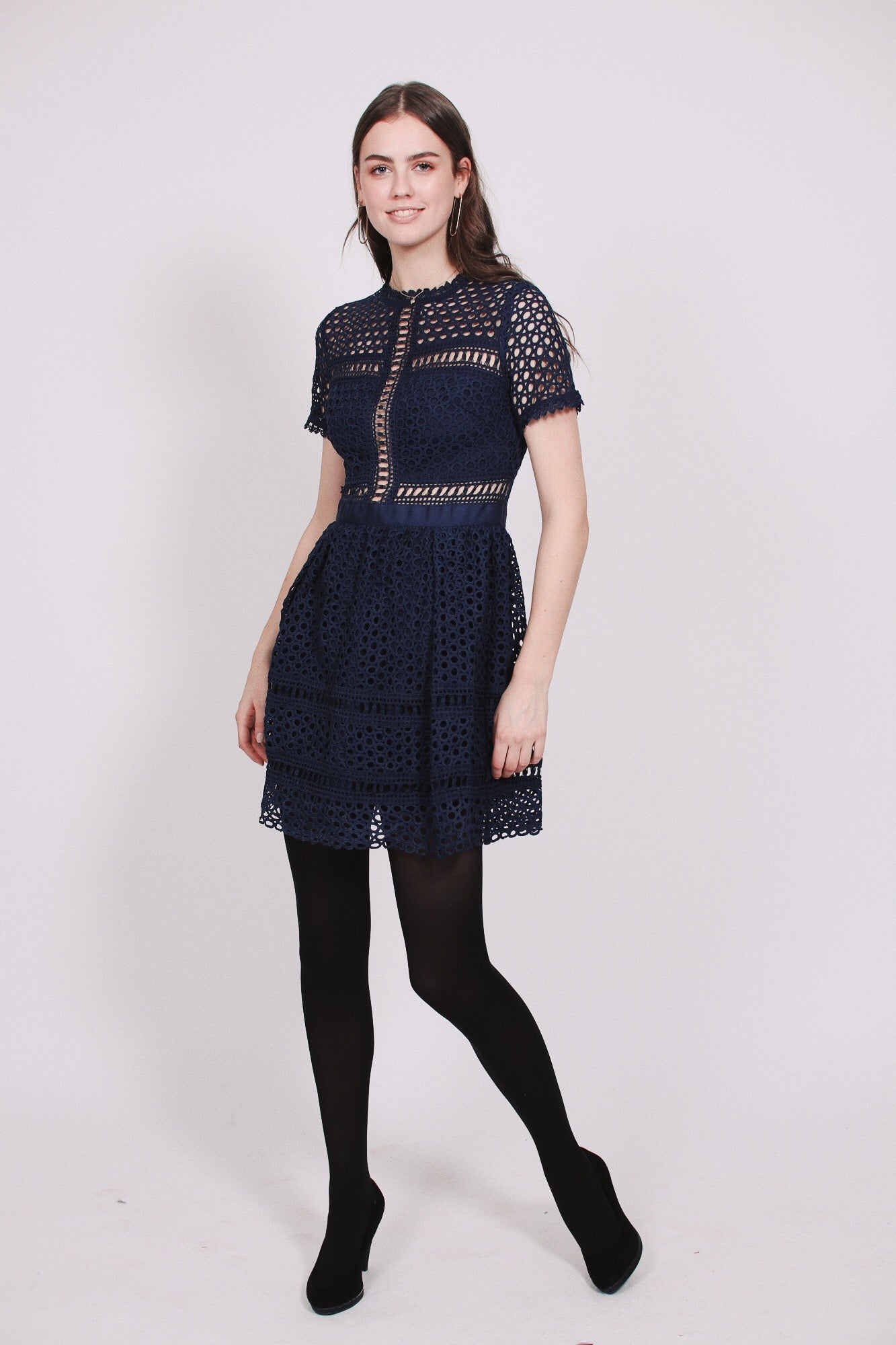 Emily dress - Dark Blue - By Malina - Kjoler - VILLOID.no