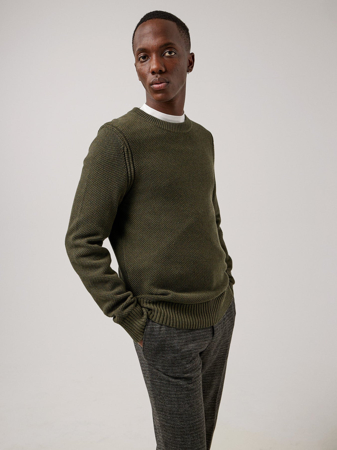 Oliver Structure Sweater - Seaweed Green
