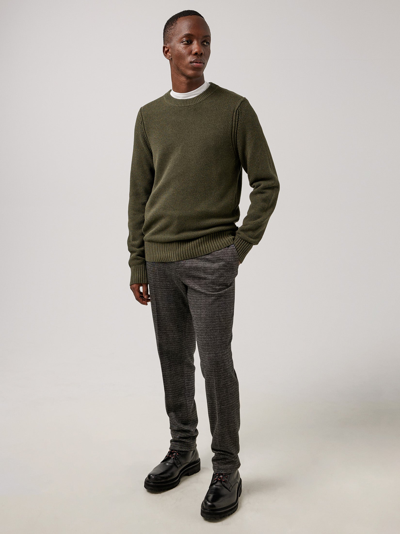 Oliver Structure Sweater - Seaweed Green