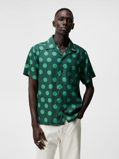 Elio Dot Print Shirt - Rain Forest
