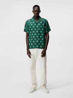 Elio Dot Print Shirt - Rain Forest