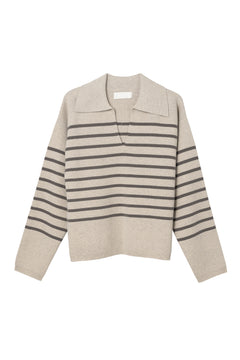 Storm Knit - Barley Stripe