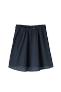 Luna Broderie Anglaise Skirt - Anthracite Black