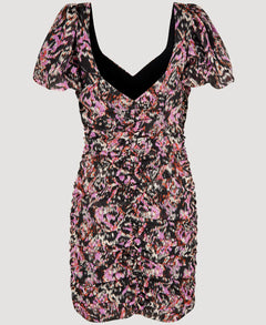 Fabiola Lurex Short Dress - Graphic Art