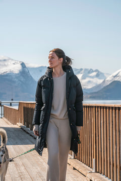 Pollux Down Coat - Jet Black