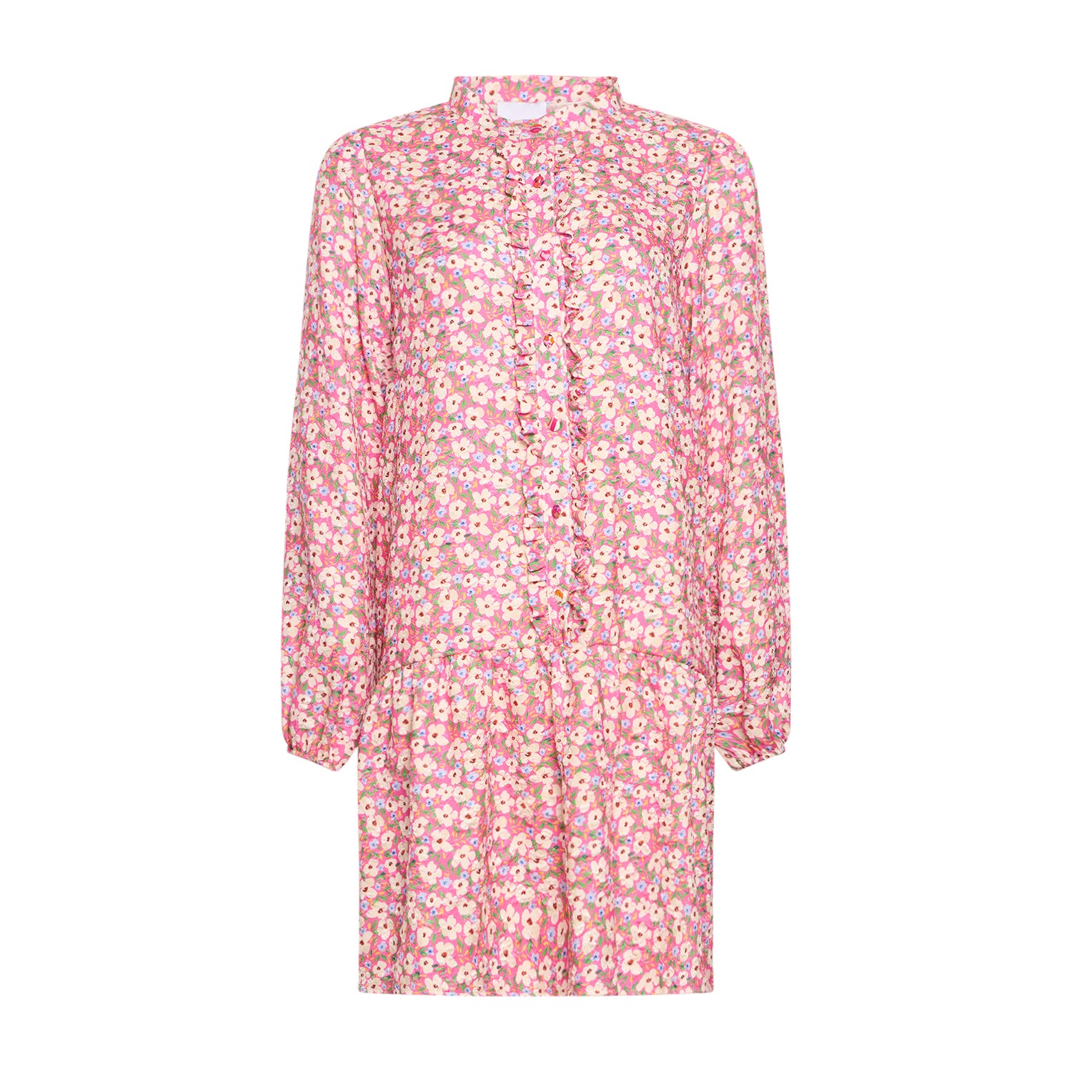 Florentina Ruffle Dress - Pink Flower