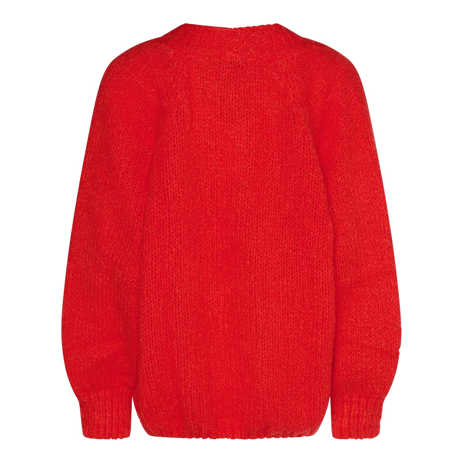 Fora Knit Cardigan - Red