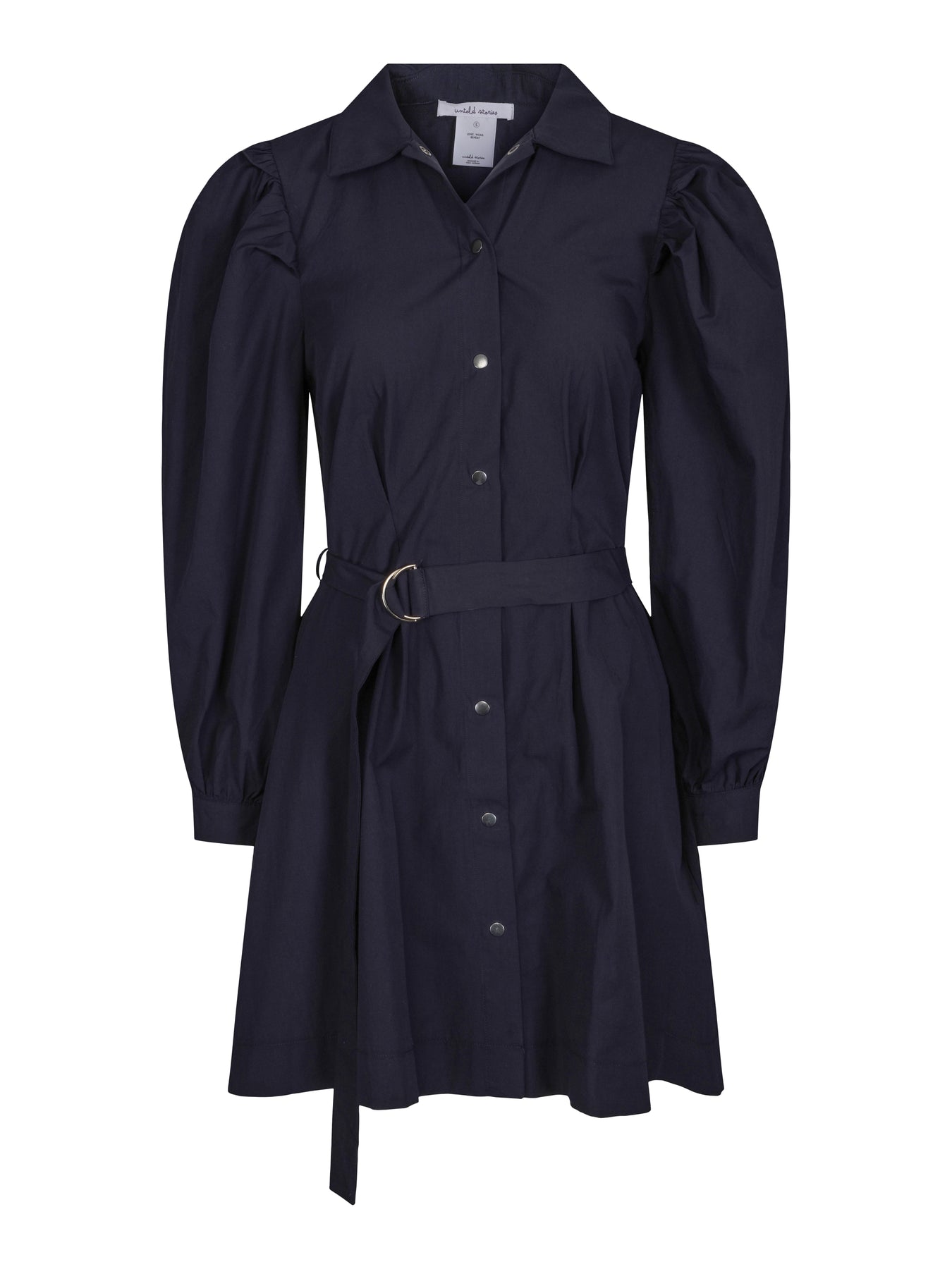 Forever Button Dress - Sky Captain
