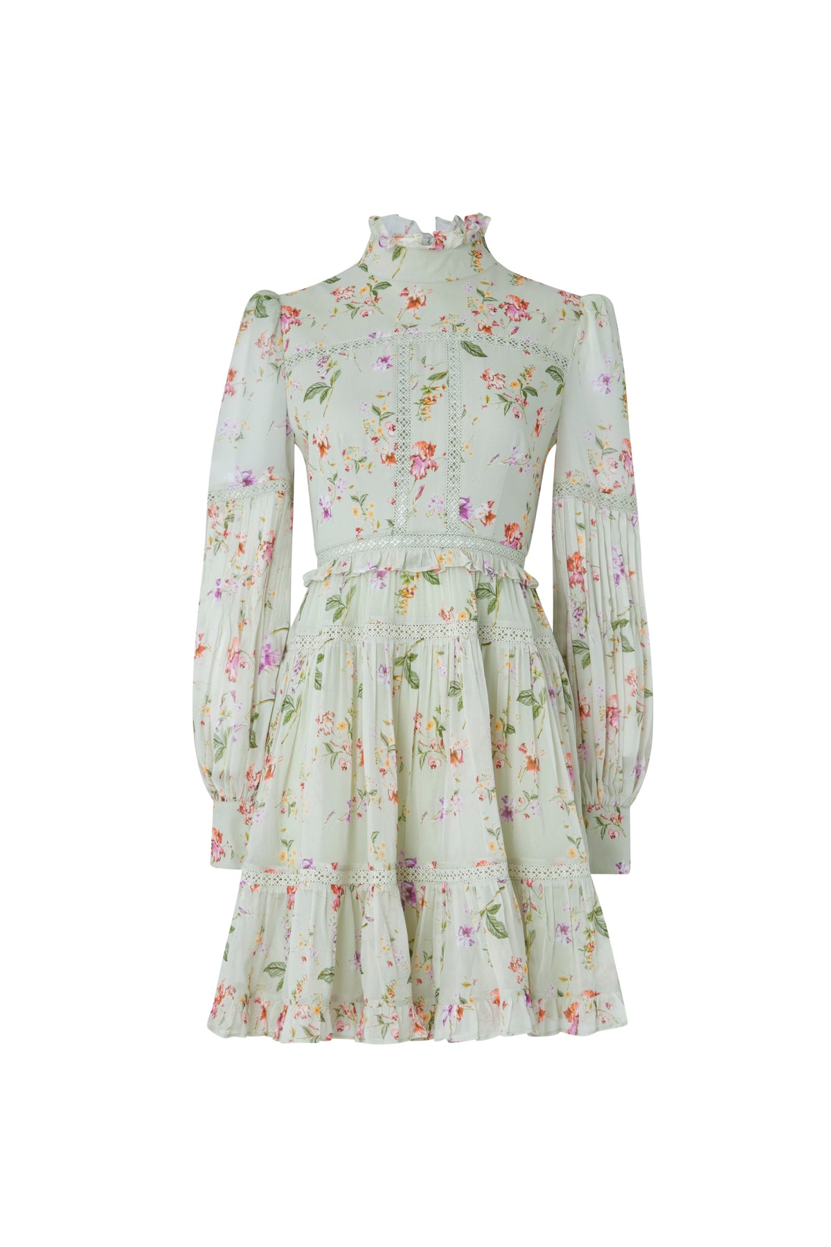 Francesca Dress - Soft Floral Pistachio