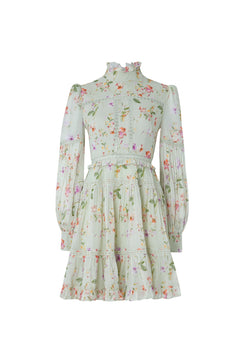 Francesca Dress - Soft Floral Pistachio