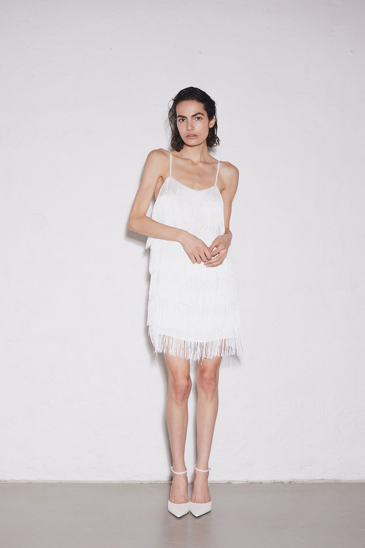 Envelope1976 - Kjoler - Fringe Dress - White
