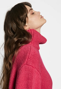 Fuscia Knit Top - Bright Pink