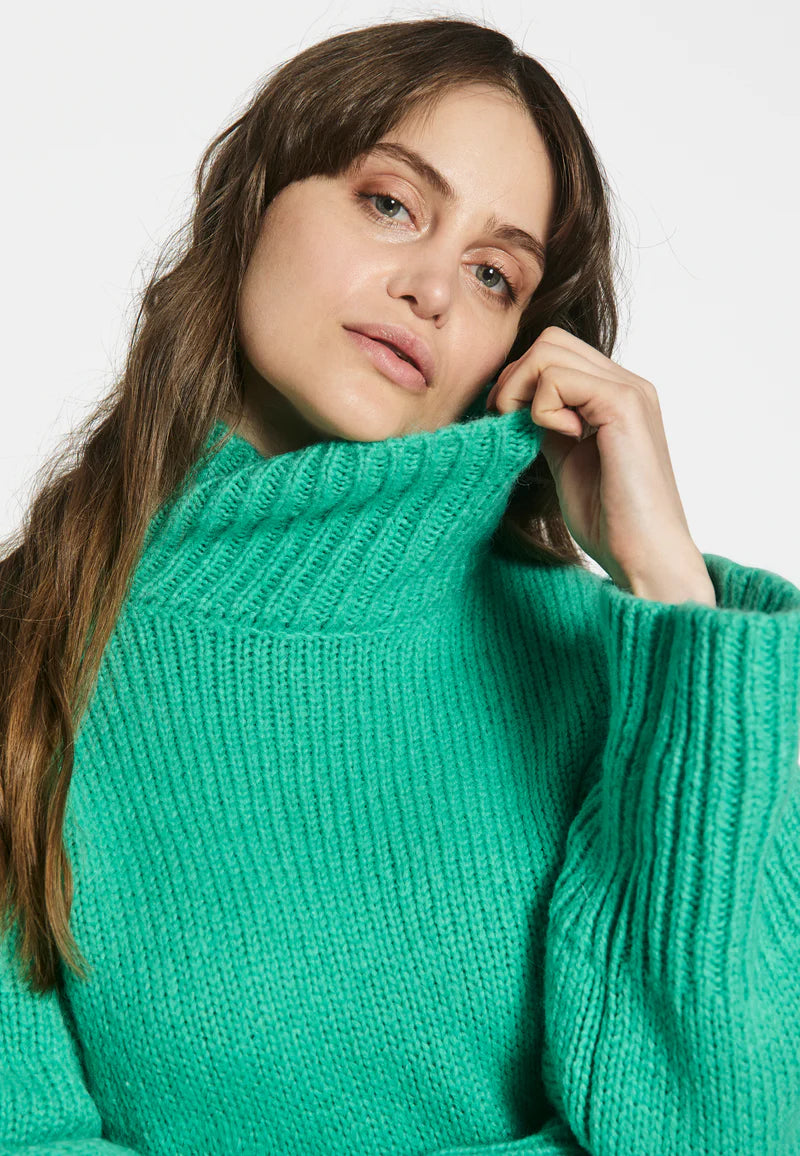 Fuscia Knit Top - Green