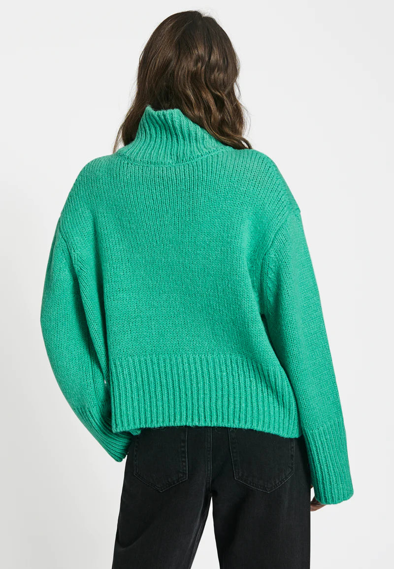 Fuscia Knit Top - Green