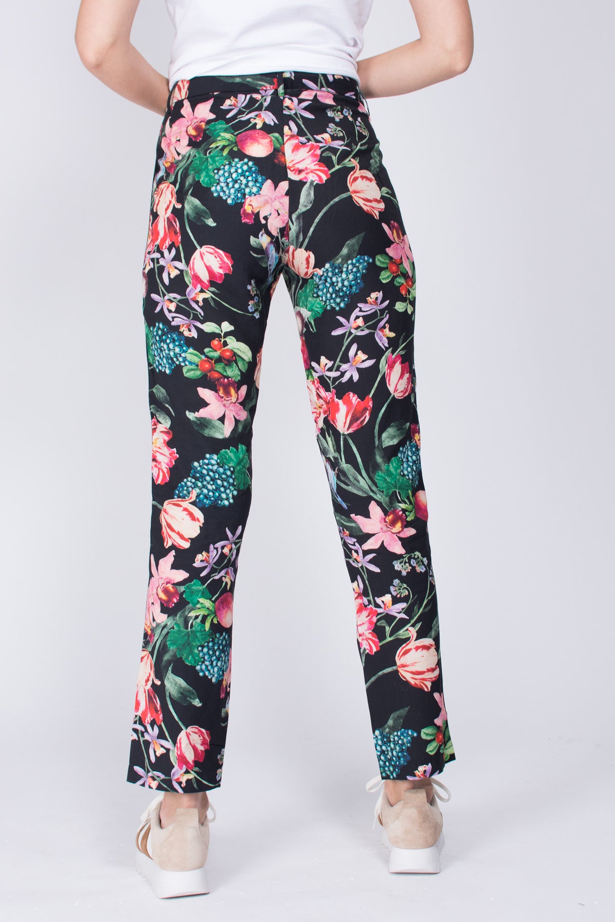 Leah pants - Black Blossom - By Malina - Bukser & Shorts - VILLOID.no