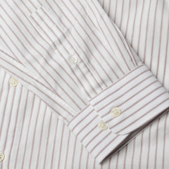 Striped Shirt L/S - White/Brown