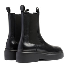 June Chelsea - Black Leather / Black Sole