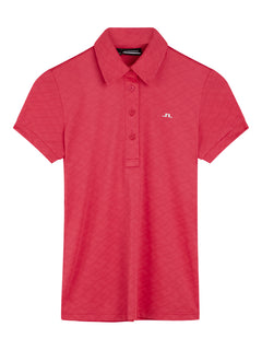 Alaya Jacquard Golf Polo - Azalea