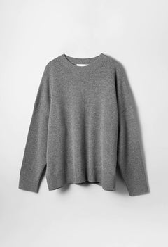 Ash Oversized Jumper - Gray Melange