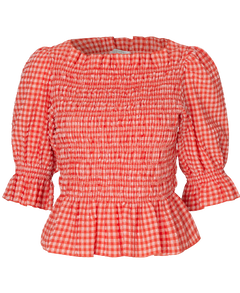 Georgia Top - Papaya Check