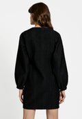 Gia O-Neck Dress - Black