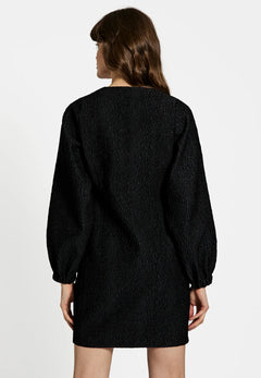 Gia O-Neck Dress - Black