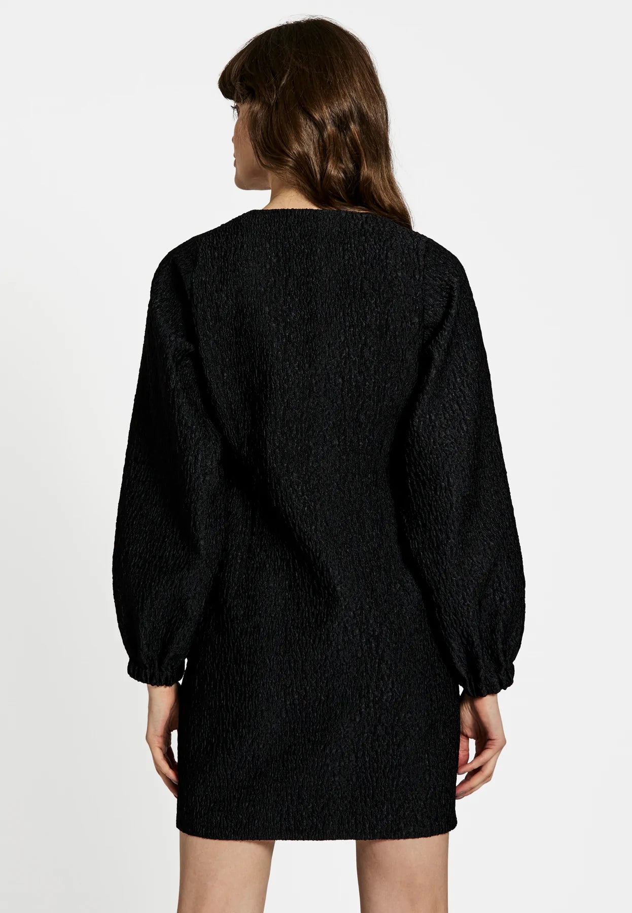 Gia O-Neck Dress - Black