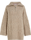 Heritage Cable 1/2 Zip Cardigan - Merino