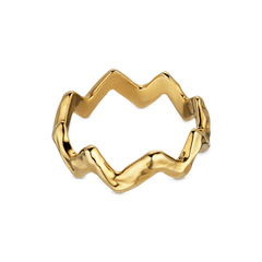 Heartbeat Ring - Gold Plated