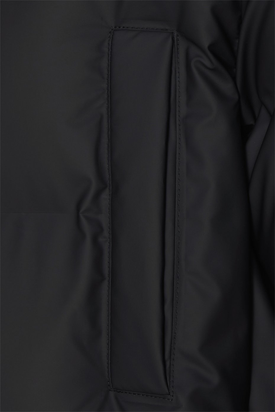 Hooded Puffer Coat - Black