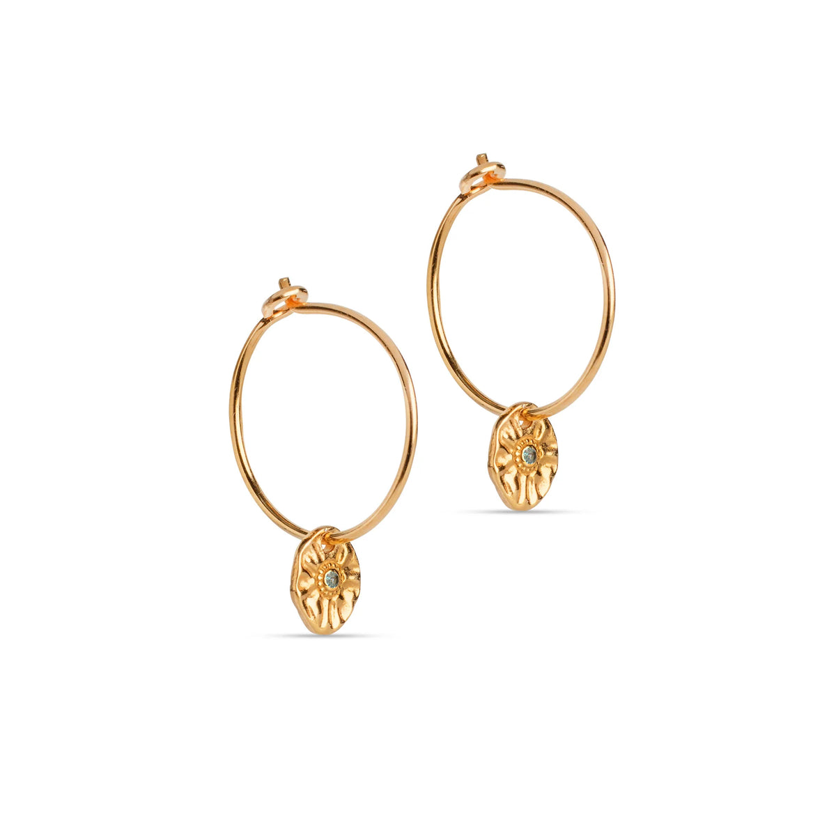 Mini Esma Hoops - Light Blue