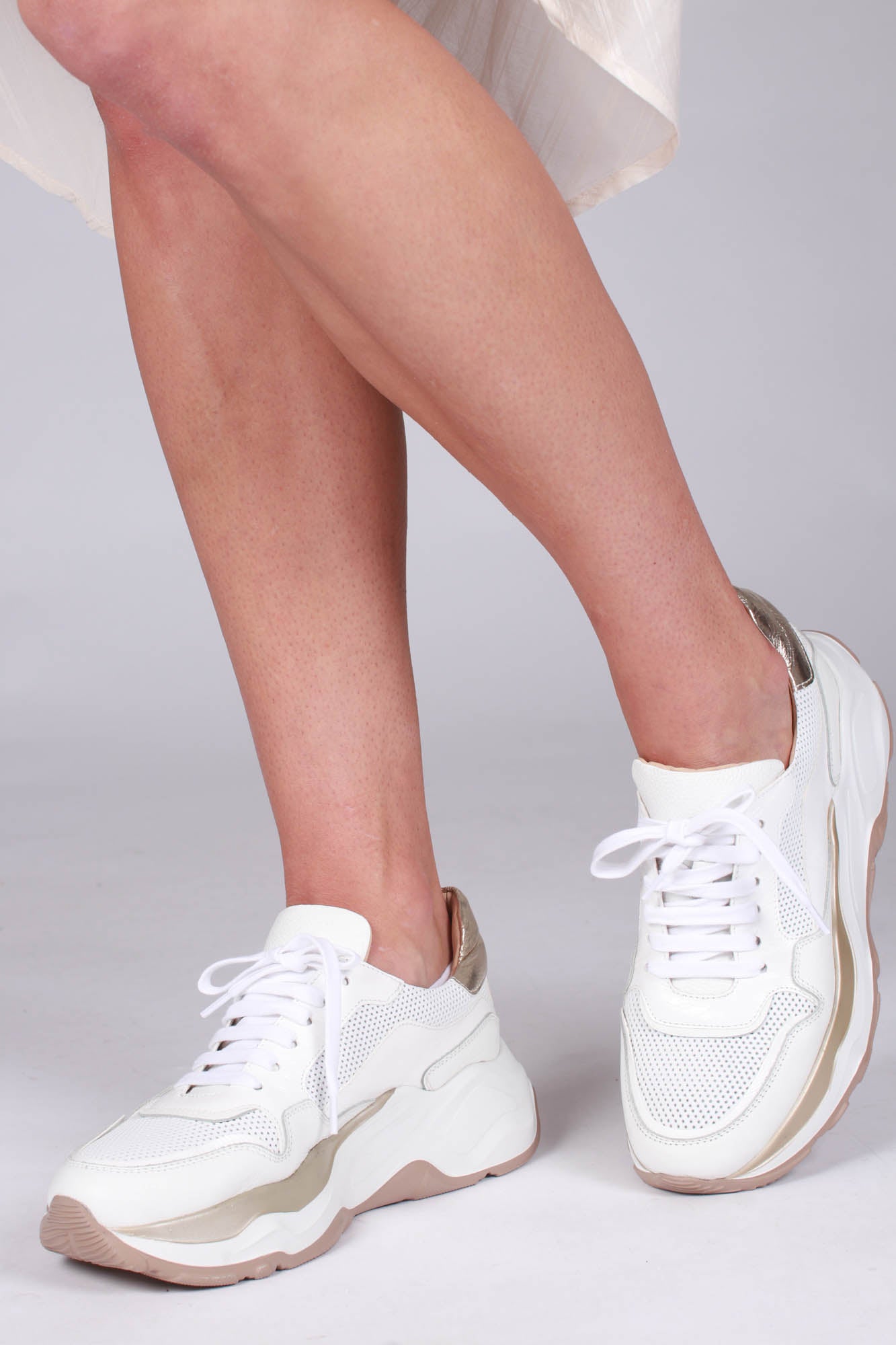 6061 Sneakers - Nude Bianco - Laura Bellariva - Sko - VILLOID.no
