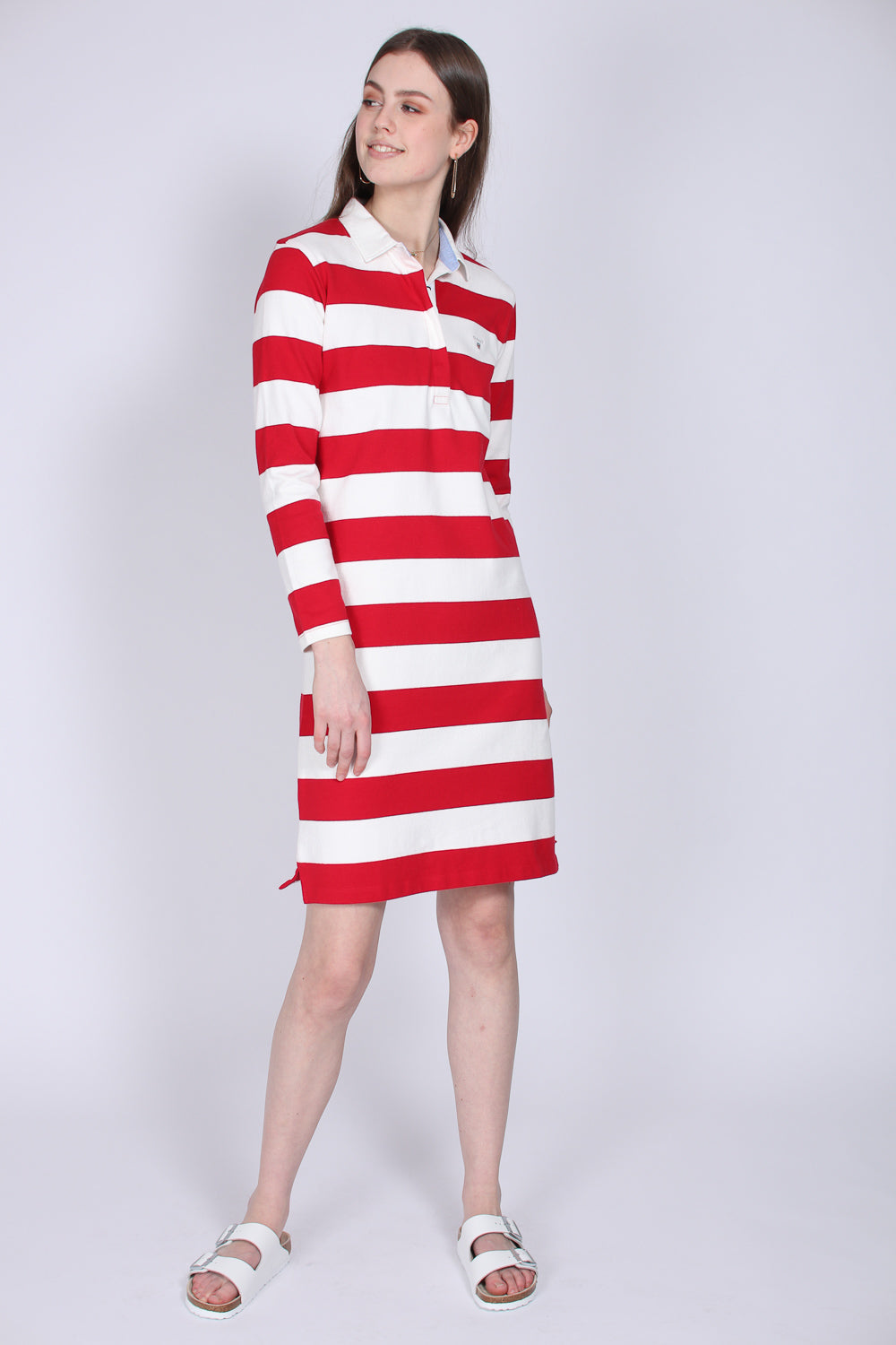 Striped Heavy Rugger Dress - Red - GANT - Kjoler - VILLOID.no