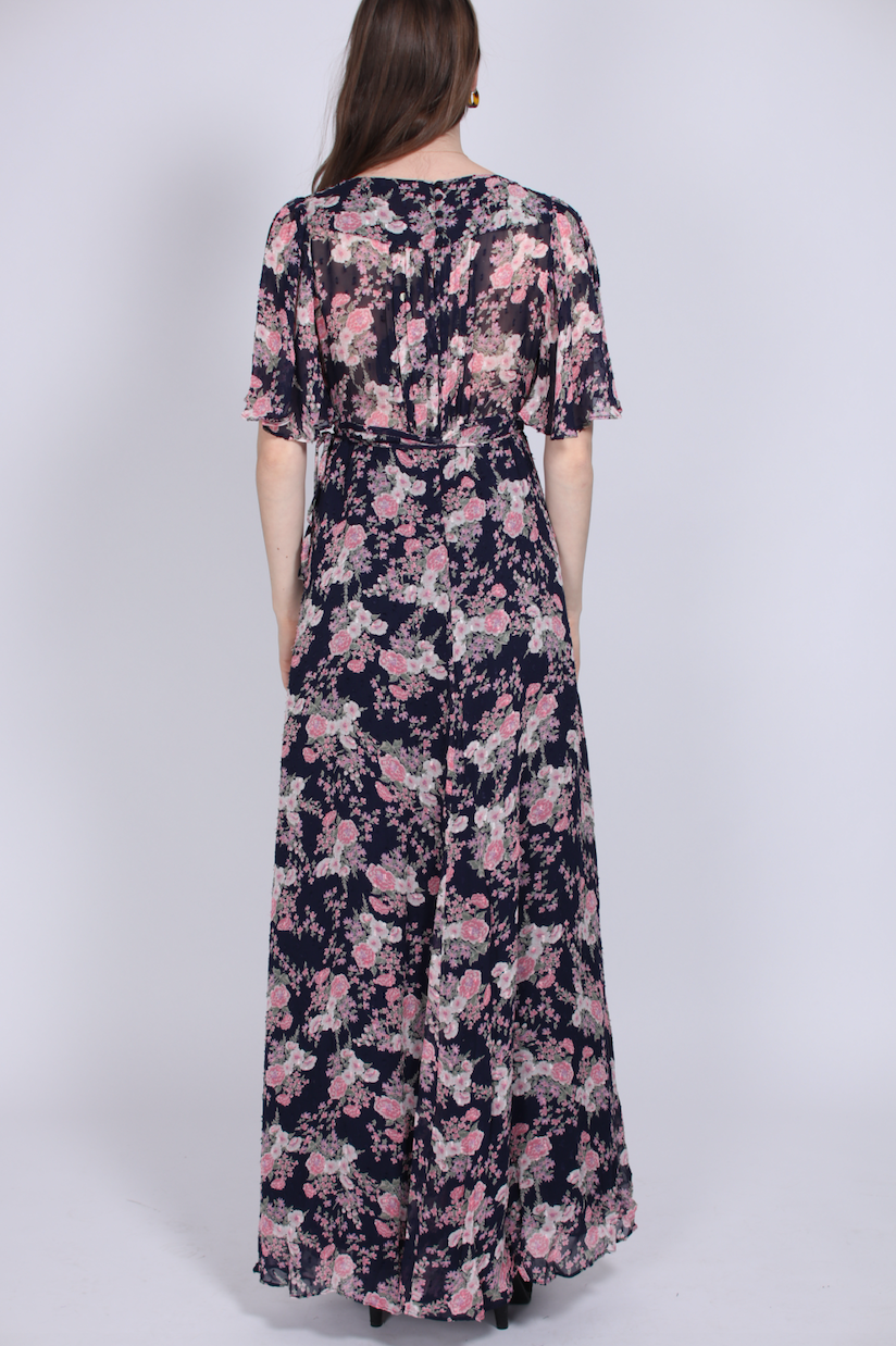 Delicate Semi Wrap Dress - Summer Bouquet - ByTimo - Kjoler - VILLOID.no