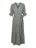 Indiana Midi Wrap Dress - Sycamore White