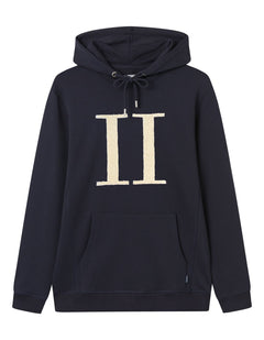 Encore Bouclé Hoodie - Dark Navy/Ivory