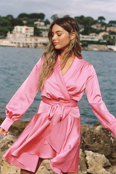 Iza Mini Dress - Coral