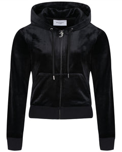 Robertson Classic Velour Zip Hoodie - Black - Juicy Couture - Gensere - VILLOID.no