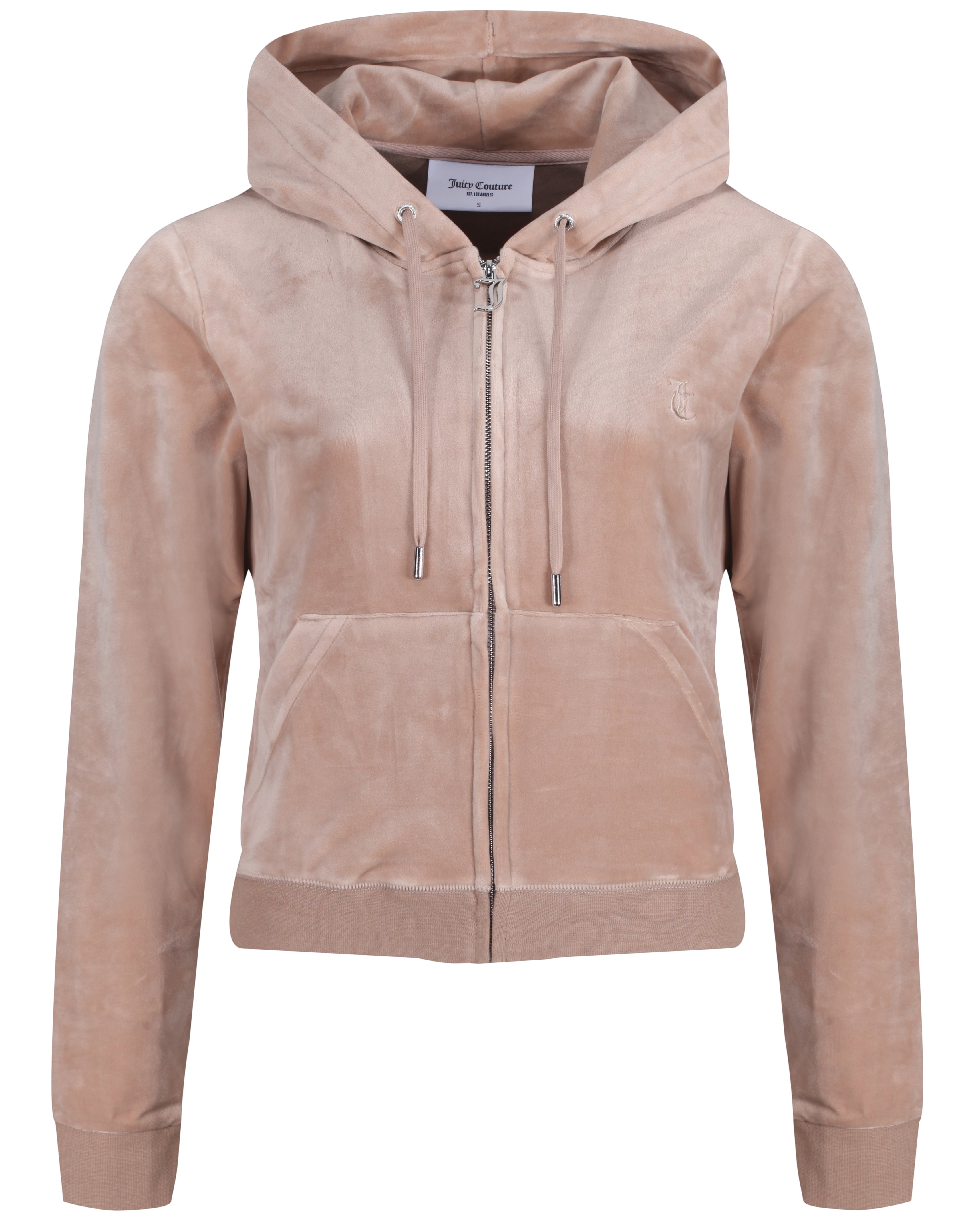 Robertson Classic Velour Zip Hoodie - Warm Taupe - Juicy Couture - Gensere - VILLOID.no