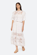 Joah Embroidery T-Shirt - White