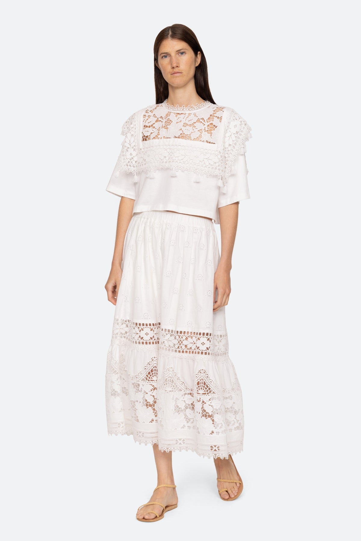 Joah Embroidery T-Shirt - White