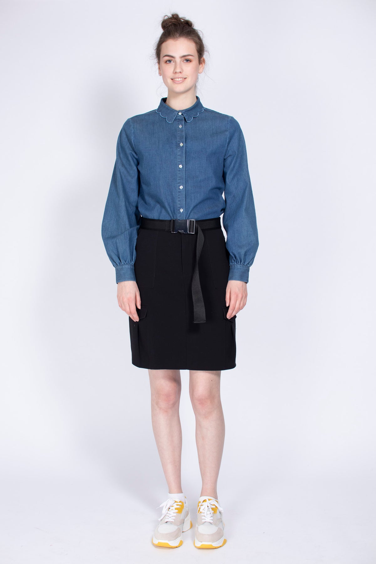 Jeans Chambray Shirt - Xenon Blue - MAUD - Bluser & Skjorter - VILLOID.no