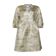 Jannie Aya Dress - Gold Mix